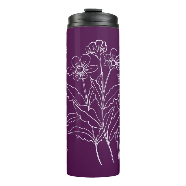 Bouteilles Isothermes Profitez des fleurs de Little Things (Devant)