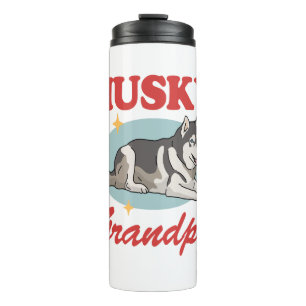 Bouteilles Isothermes Propriétaire de chiens Husky Grandpa Sibérien Husk