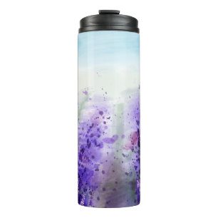 Bouteilles Isothermes Provence Lavande : Vintage aquarelle