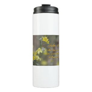 Bouteilles Isothermes Psaume 43:3 Fleurs sauvages jaunes