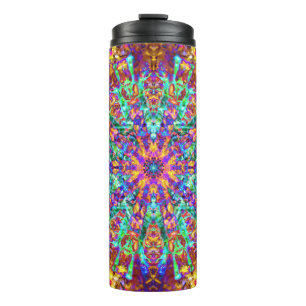Bouteilles Isothermes Psychedelic Mandala Trippy Hippie Color Splash