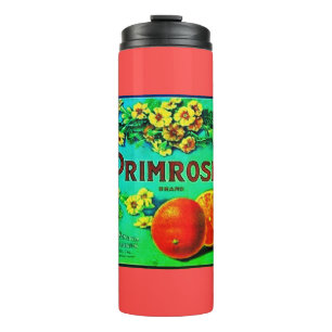 Bouteilles Isothermes Publicité vintage de fruits orange étiquette rouge