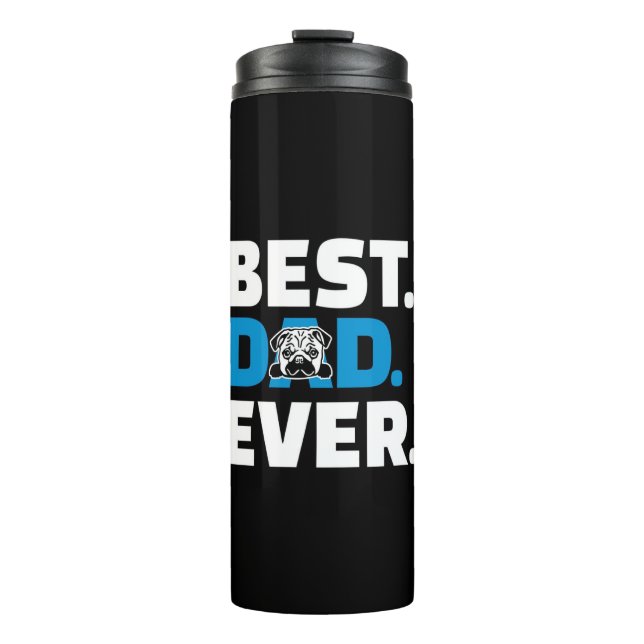 Bouteilles Isothermes Pug Dog Meilleur papa Ever (Devant)