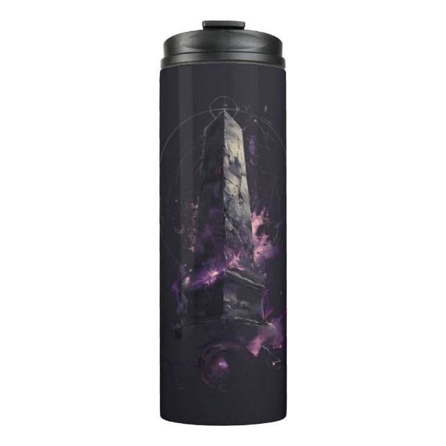 Bouteilles Isothermes Purple Cosmic Obelisk Occult Dark Art (Devant)