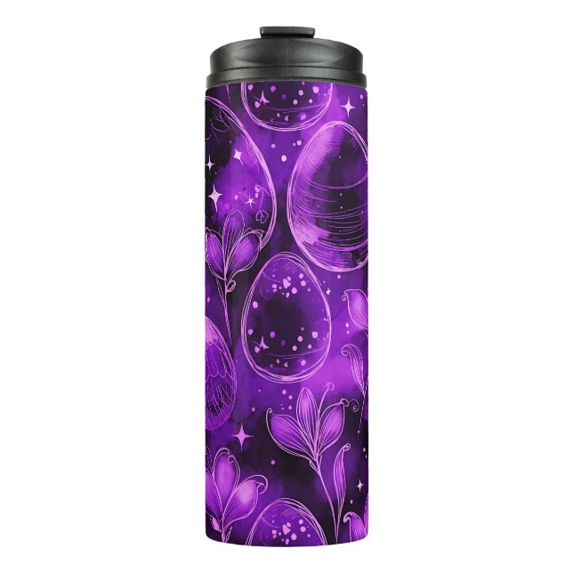Bouteilles Isothermes Purple Gothic Easter Pattern (Devant)