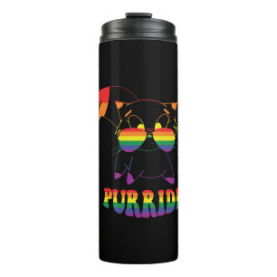 Bouteilles Isothermes Purride Cute chat gay Lesbienne Arc en ciel