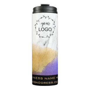 Bouteilles Isothermes *~* QR LOGO Couleurs arc-en-ciel or violet chic fi