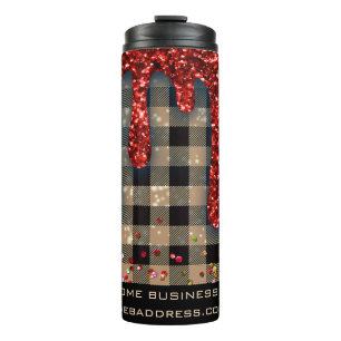 Bouteilles Isothermes *~* QR SWAG Rustique Parties scintillant de Noël 