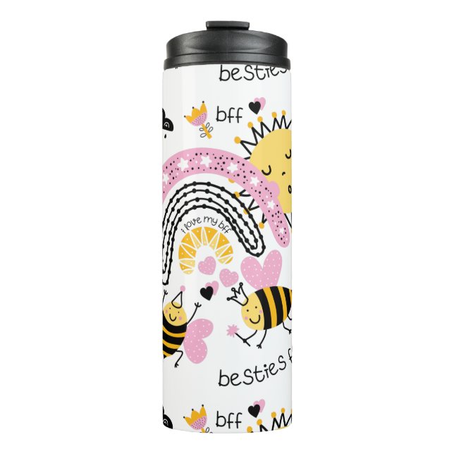 Bouteilles Isothermes Queen Bees Best Friends Forever Cute (Devant)