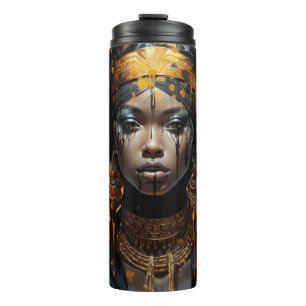 Bouteilles Isothermes Queen Driving in Gold Art Tumbler