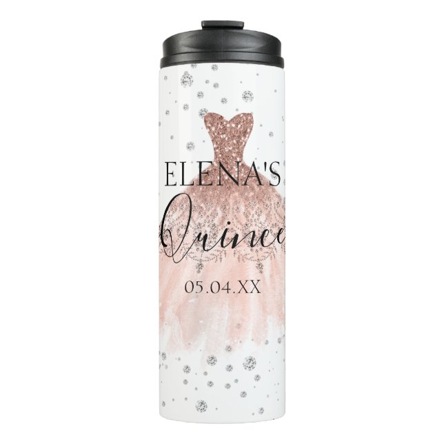 Bouteilles Isothermes Quinceañera Thermal Tumbler Favoriser Personnalisé (Devant)