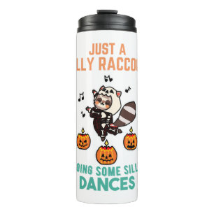 Bouteilles Isothermes Raccoon Dancing Halloween Citrouille