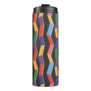 Bouteilles Isothermes Rainbow abstrait zig zag sans couture motif, pois