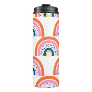 Bouteilles Isothermes Rainbow chats sans couture enfants motif. Joli tir