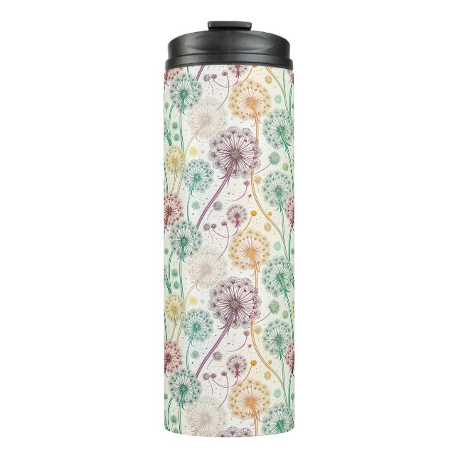 Bouteilles Isothermes Rainbow Dandelion Breeze - Flore capricieuse (Devant)