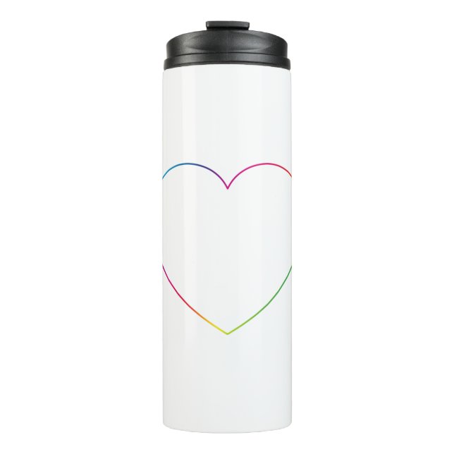 Bouteilles Isothermes Rainbow heart (Devant)
