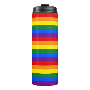 Bouteilles Isothermes Rainbow Stripes Design Gay pride Tumbler thermique