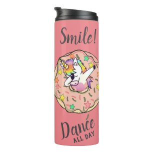 Bouteilles Isothermes Rainbow Unicorn Dab Pose de danse Peach Pink Donut