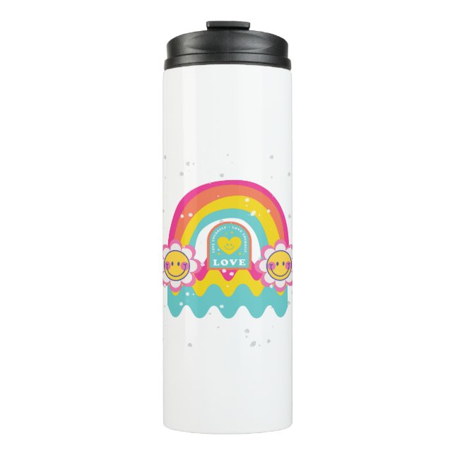 Bouteilles Isothermes Rainbow Vous aimez (Devant)