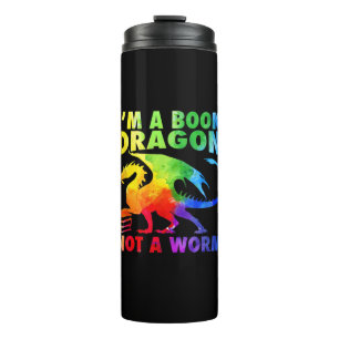 Bouteilles Isothermes Rainbows Je suis un livre Dragons Pas un ver LGBT