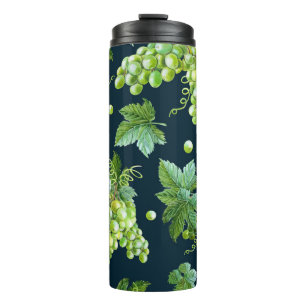 Bouteilles Isothermes Raisin vert : Aquarelle Motif foncé