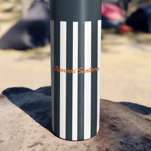 Bouteilles Isothermes Rayures de la Marine | Le Monogramme du Gentleman  (Créateur téléchargé)