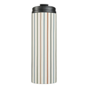 Bouteilles Isothermes Rayures verticales Bohème de tons terreux Motif mi