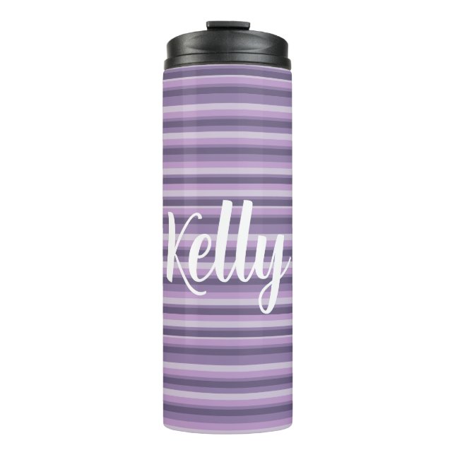 Bouteilles Isothermes Rayures violettes (Devant)