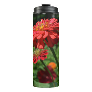 Bouteilles Isothermes red orange daisy floral, red flower garden