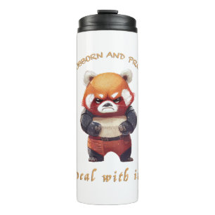 Bouteilles Isothermes Red Panda têtu Devoir Avec Elle Mignonne Adorable 