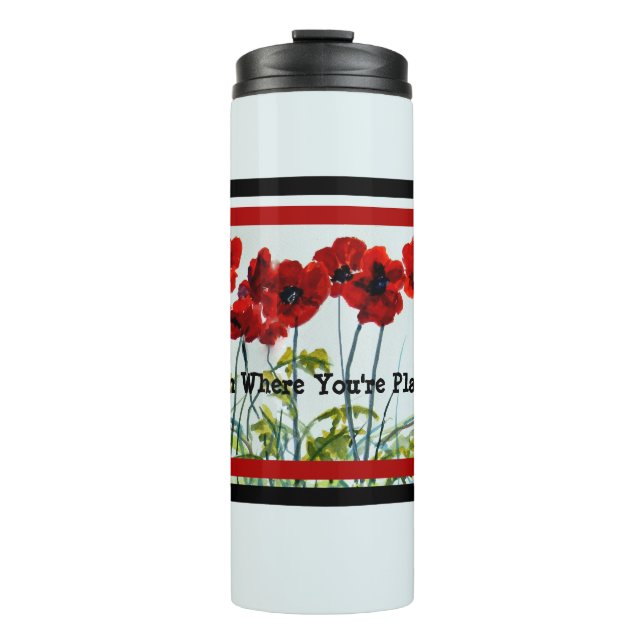 Bouteilles Isothermes Red Poppy Line Dancers Art Thermal Tumbler (Devant)