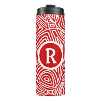Bouteilles Isothermes Red Scribbleprint Initial Bottle Glacière