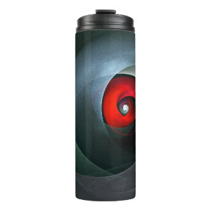 Bouteilles Isothermes Red Swirl Artistique moderne Art Abstrait Motif #1