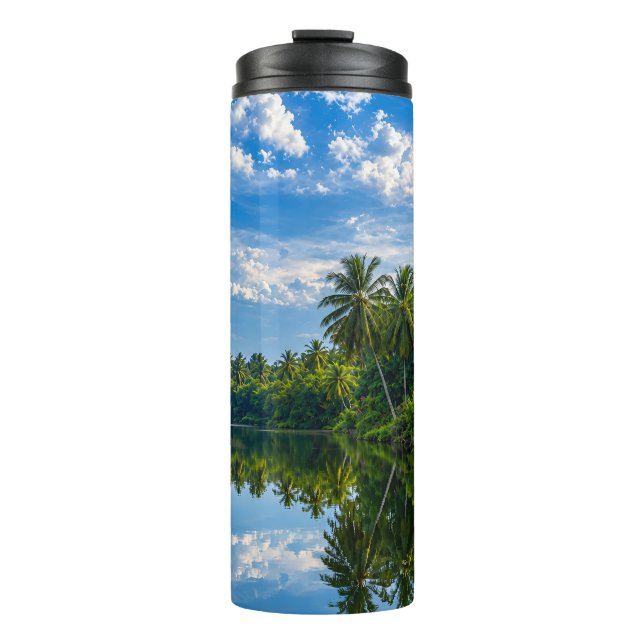 Bouteilles Isothermes Reflets de rivière miroir tropical  (Devant)