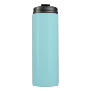 Bouteilles Isothermes Refroidissement Aquarelle Bleu Couleur Solide Impr