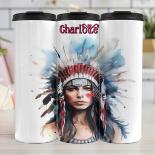 Bouteilles Isothermes Regal Indigenous Spirit : Plumes et force Art
