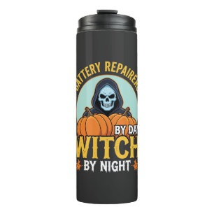 Bouteilles Isothermes Réparateur de piles Halloween Sorcière de nuit Des