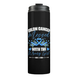 Bouteilles Isothermes Rescapée du cancer du côlon Ruban Bleu Fille
