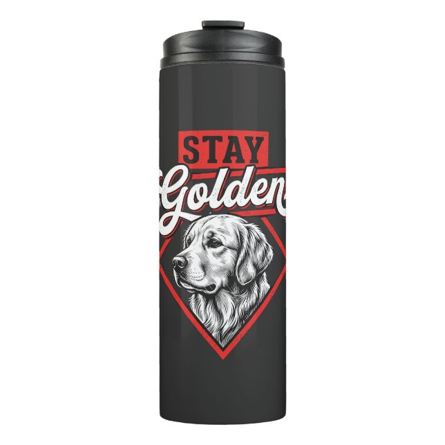 Bouteilles Isothermes Restez Golden Retriever doré (Devant)