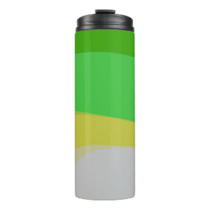 Bouteilles Isothermes Résumé en vert et jaune 1004