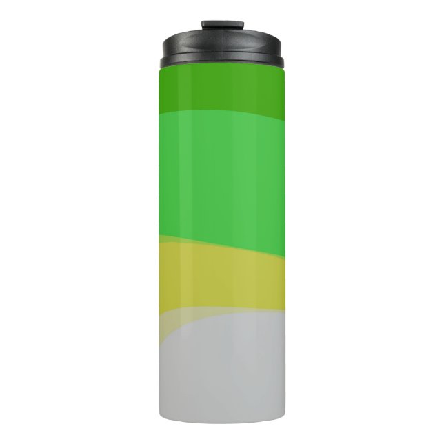 Bouteilles Isothermes Résumé en vert et jaune 1004 (Devant)