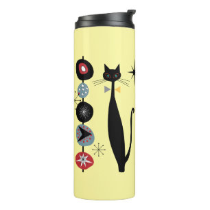 Bouteilles Isothermes Retro Atomique Moyen Siècle Moderne MCM Cool Chat