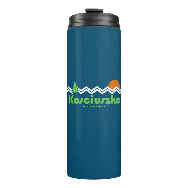 Bouteilles Isothermes Rétro du parc national Kosciuszko (Devant)
