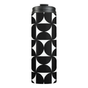 Bouteilles Isothermes Retro Minimalist Style Black Geometric Bauhaus
