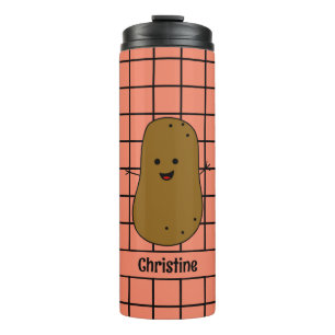 Bouteilles Isothermes Rétro, pomme de terre marron, personnalisation ver