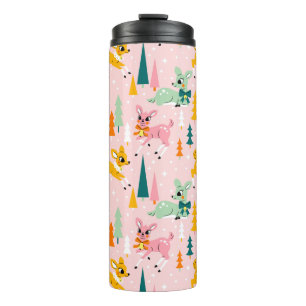 Bouteilles Isothermes Retro Reindeer Wonderland Motif de vacances