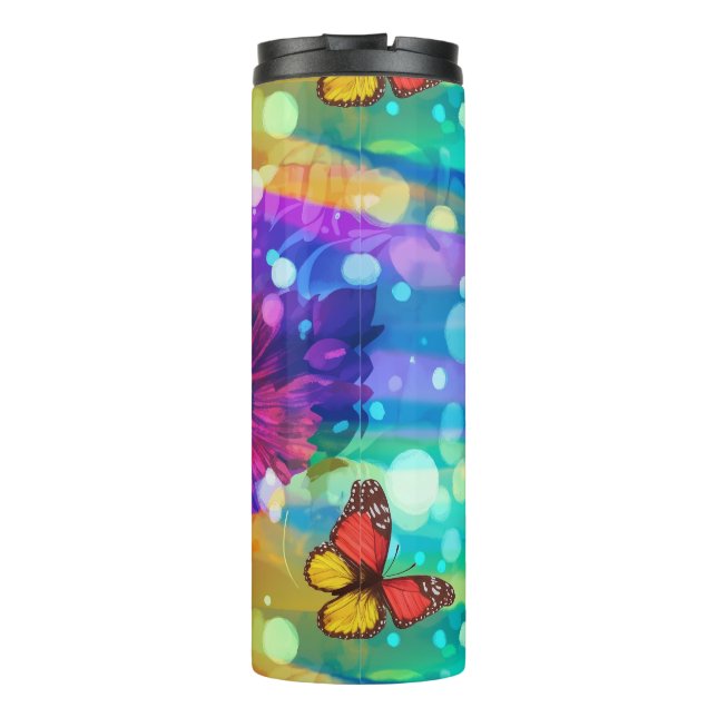 Bouteilles Isothermes Rêve de Papillon Pastel (Dos)