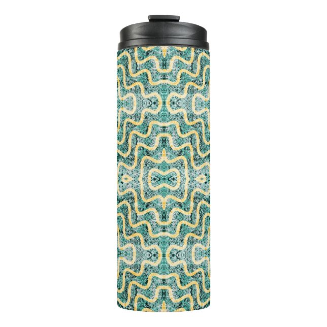 Bouteilles Isothermes Ripple Turquoise (Devant)