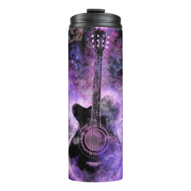 Bouteilles Isothermes Rock et Roll Guitare Musique Tumbler Thermal (Devant)