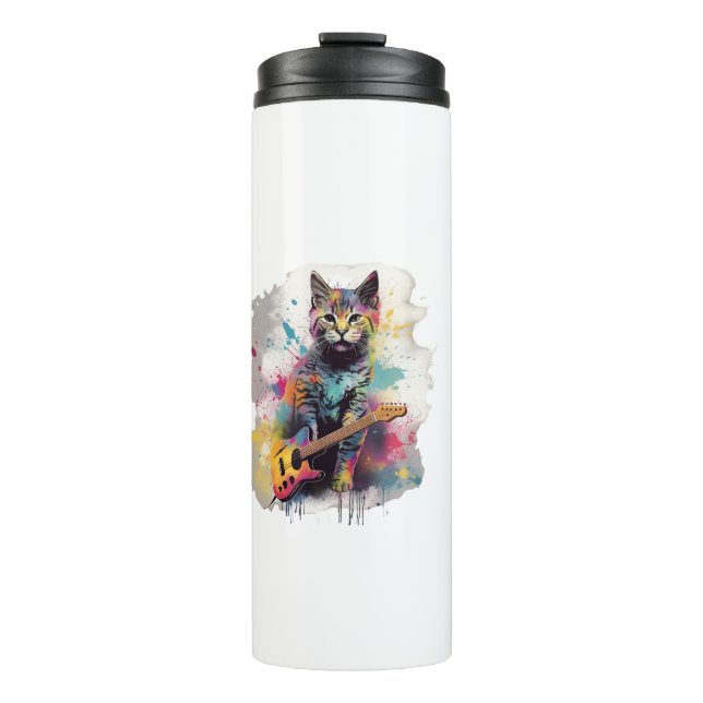 Bouteilles Isothermes rockstar cat cat lover design  (Devant)